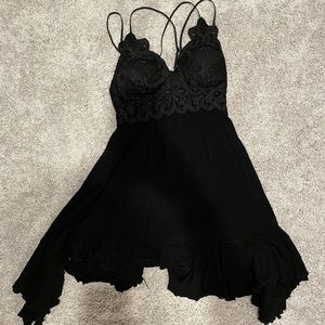 Black boho dress size S